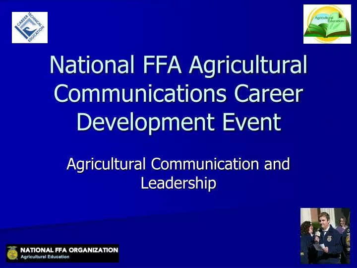 national ffa agricultural communications career development event