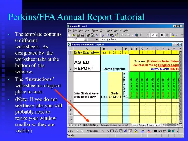 perkins ffa annual report tutorial