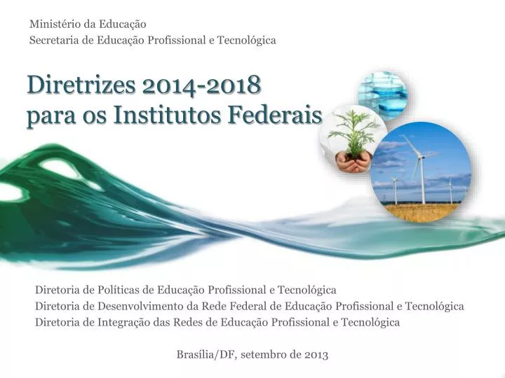 diretrizes 2014 2018 para os institutos federais
