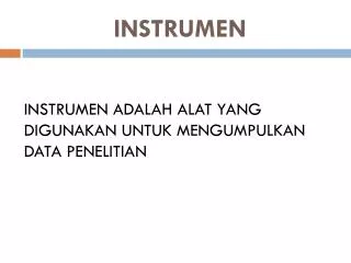 instrumen