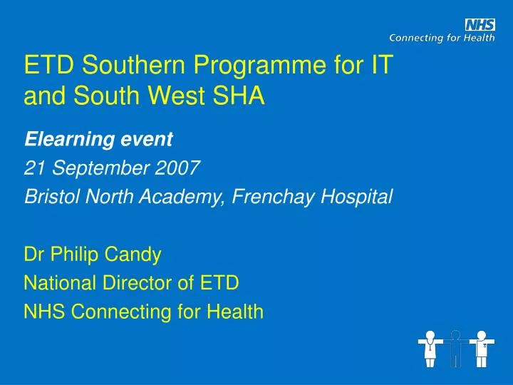 etd southern programme for it and south west sha