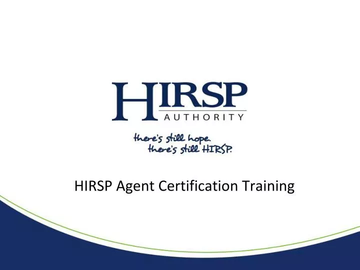 hirsp agent certification training