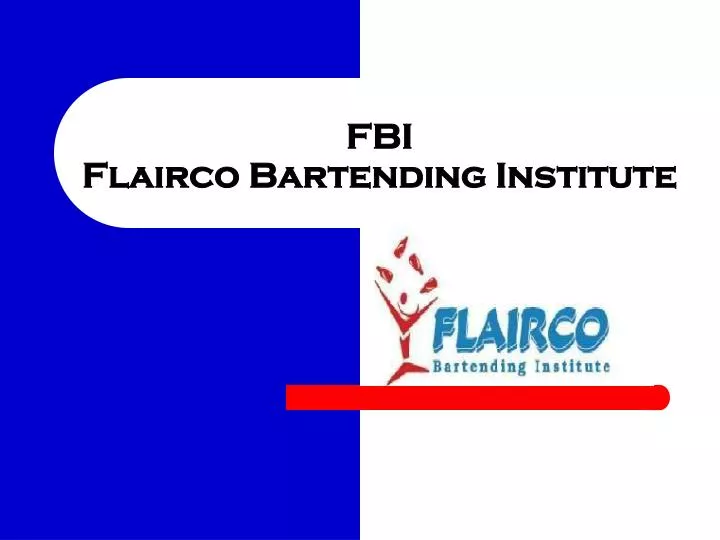 fbi flairco bartending institute