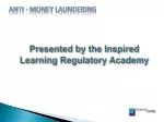 Anti - Money laundering - slide 1