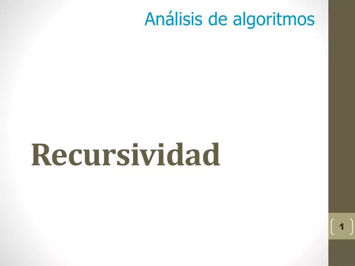 recursividad