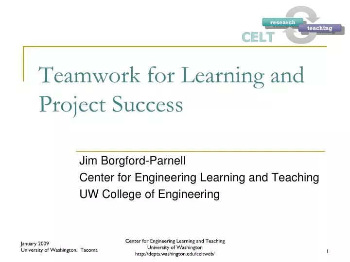 teamwork for learning and project success