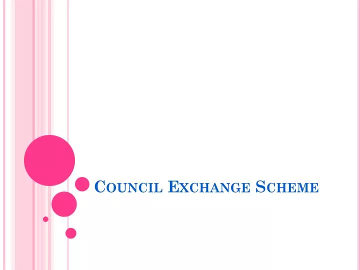 council exchange scheme
