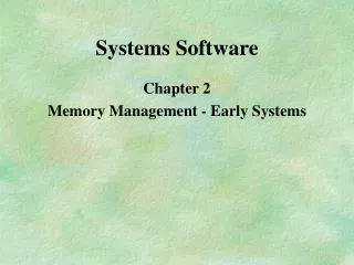 Systems Software