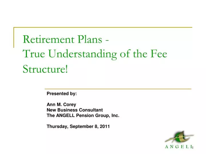 retirement plans true understanding of the fee structure