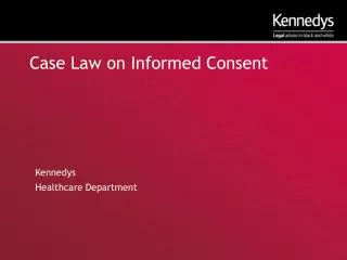 Case Law on Informed Consent