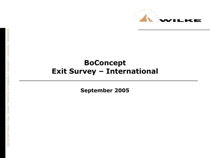 boconcept exit survey international