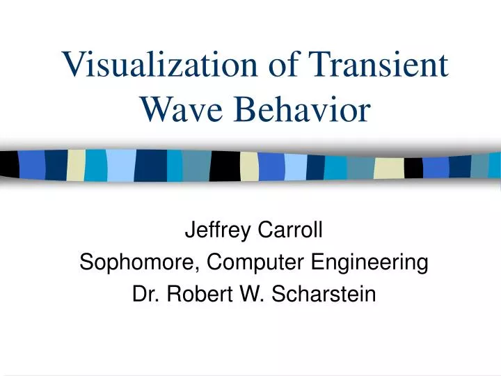 visualization of transient wave behavior