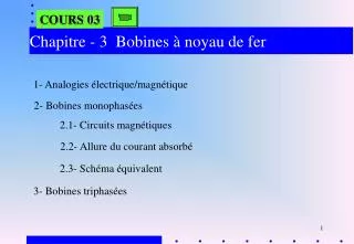 chapitre 3 bobines noyau de fer