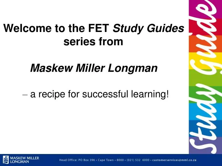 welcome to the fet study guides series from maskew miller longman