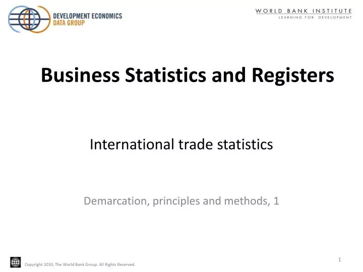 international trade statistics