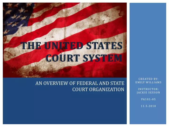 the united states court system