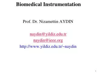 Biomedical Instrumentation