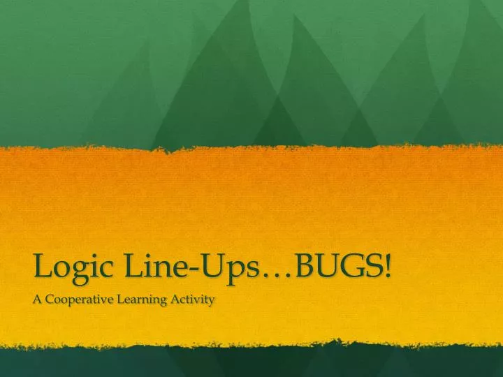 logic line ups bugs