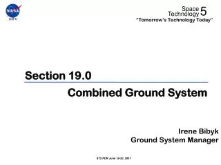 Section 19.0 Combined Ground System