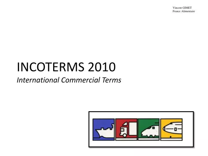 incoterms 2010 international commercial terms