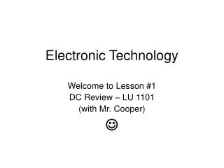 Electronic Technology