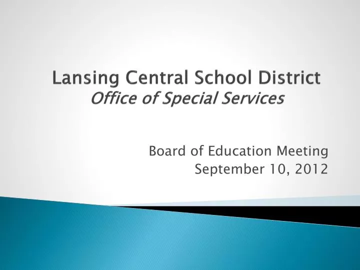 lansing central school district office of special services