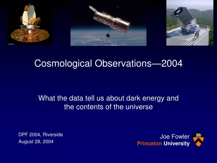 cosmological observations 2004