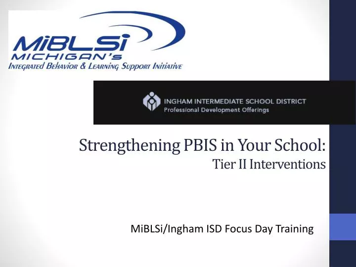 strengthening pbis in your school tier ii interventions