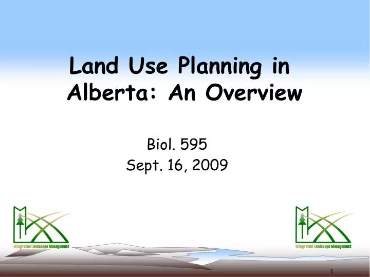 land use planning in alberta an overview