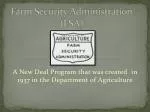 Farm Security Administration (FSA) - slide 1