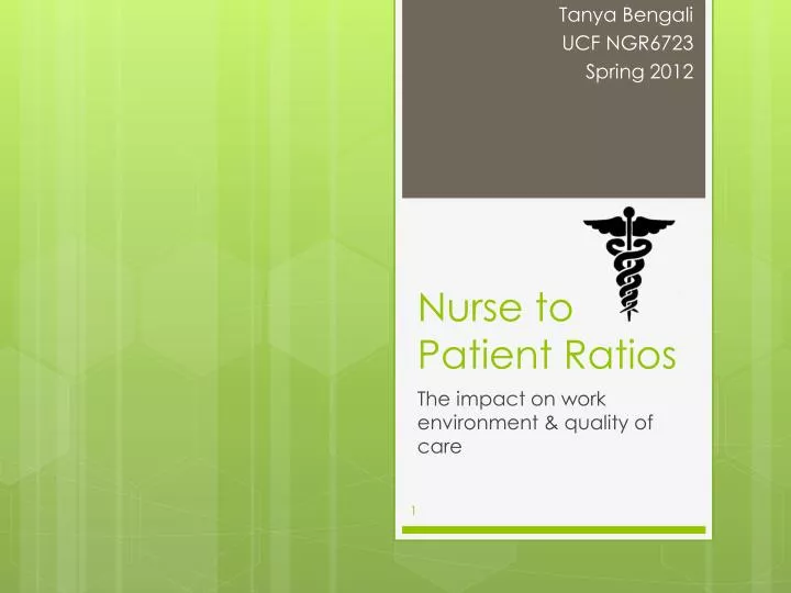 nurse to patient ratios