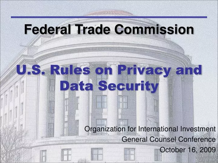 u s rules on privacy and data security