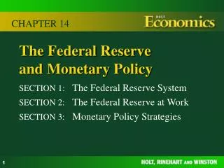 The Federal Reserve and Monetary Policy