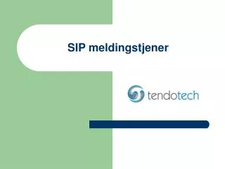 sip meldingstjener