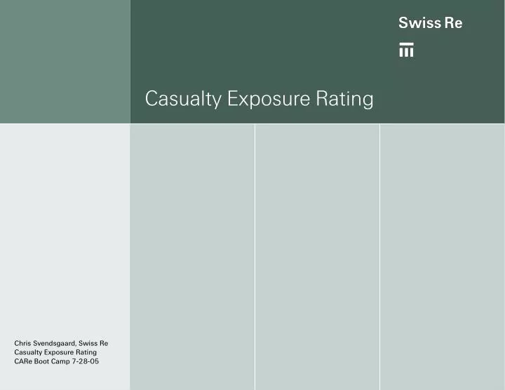 casualty exposure rating