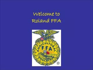 Welcome to Roland FFA