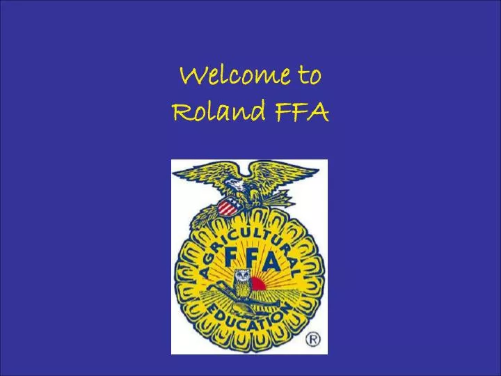 welcome to roland ffa