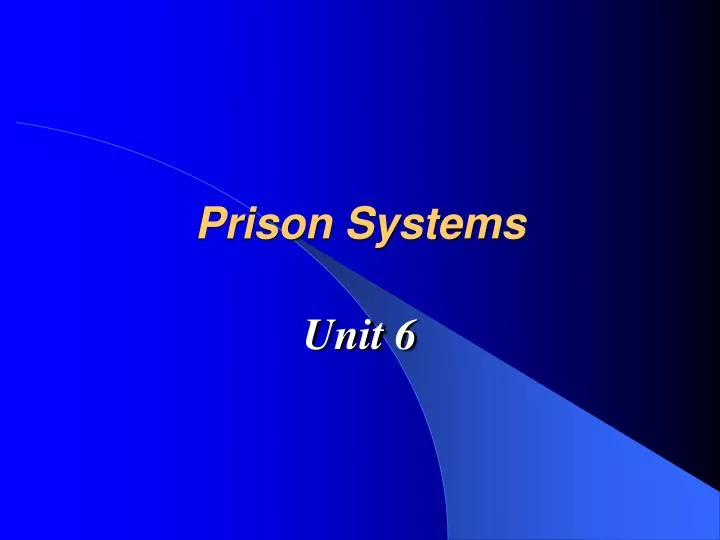 prison systems