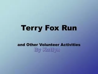 Terry Fox Run