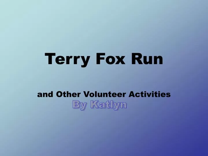 terry fox run