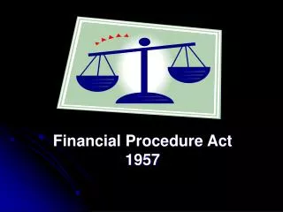 Financial Procedure Act 1957