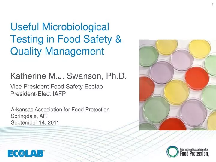 useful microbiological testing in food safety quality management