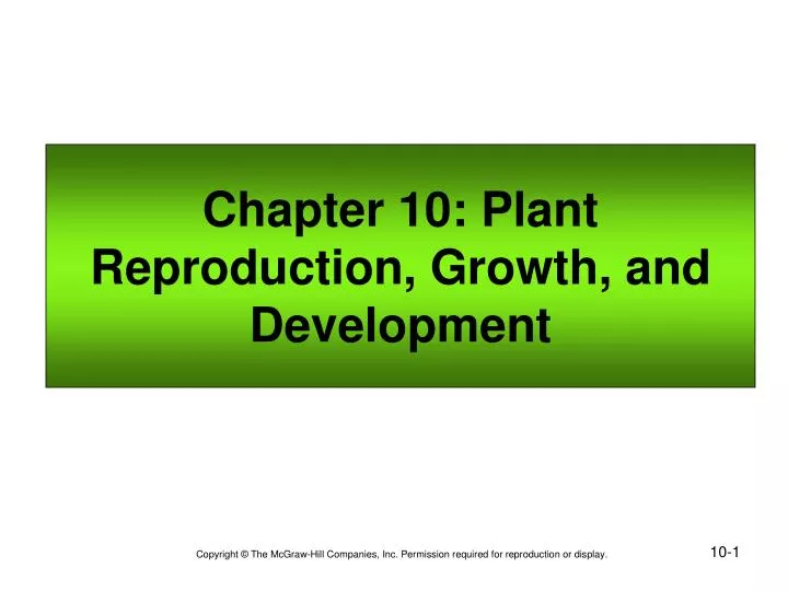 chapter 10 plant reproduction growth and development