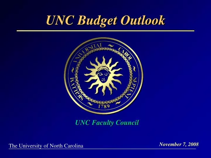 unc budget outlook