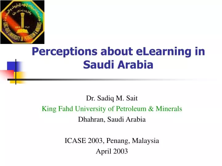 perceptions about elearning in saudi arabia