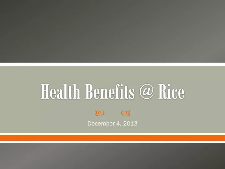 health benefits @ rice