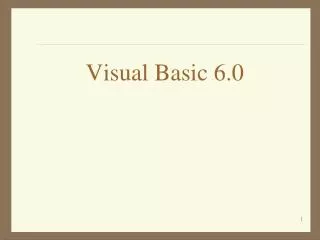 visual basic 6 0