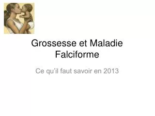 grossesse et maladie falciforme