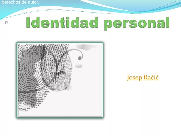 identidad personal