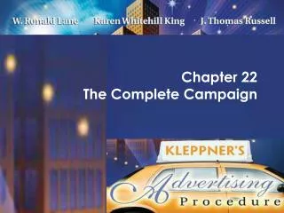 Chapter 22 The Complete Campaign
